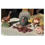Thanksgiving lot Turkey related and cast iron
