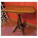 Walnut side table 26"20"28"