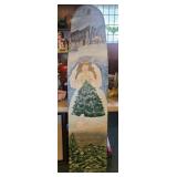 Antique Ironing board Christmas painting