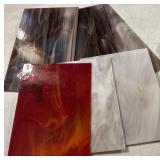 Slag glass sheets