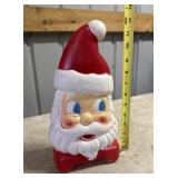 Santa head blow mold 12in