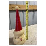 Blow mold Cone head Santa  13in