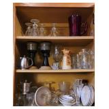Contents of cupboard over sink - 1 door only
