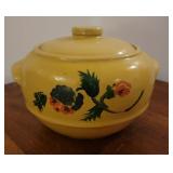 Cookie jar - Vintage yellow Ginger jar.
