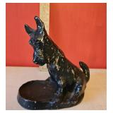 Art Deco metal Scotty dog tray