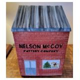 Cookie jar Nelson McCoy pottery company building.