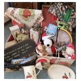 2 boxes Christmas - red truck china, runners,