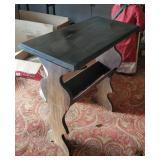 Walnut magazine end stand