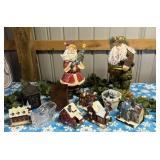 tub of Christmas, ceramic, Santa, Christmas