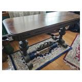 Mahogany Sofa table with refractory leaf