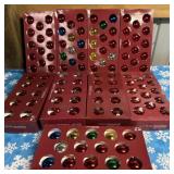 tub full nine boxes, Christmas bulbs