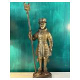 Large brass English Beefeater statue