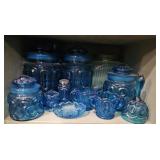 MCM LE Smith Moon and Star Blue Glass