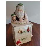 Cookie jar - Santa at the work bench.