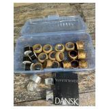 Tub of misc napkin rings