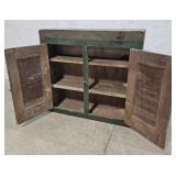Green 2 door cupboard 33"10"31"