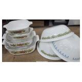 Corelle & Corning Ware bowls and casseroles