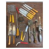 Bakelite kitchen utensils and other utensils