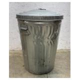 Metal garbage can
