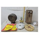 Phone, thermometers, speaker