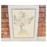 Betty Bryden Wills watercolor and ink on handmade