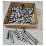 3/8 and ½" sockets, extensions