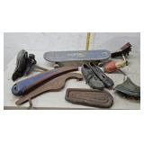 Skateboard, bike parts,