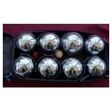 Boules Petanque Game Set of 8 Chrome Steel Balls
