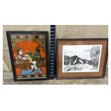 2 piece oriental art