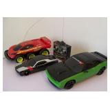 3 R/C Cars Untested TYCO Scorcher Has No Battery