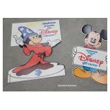 2 Disney Mickey mouse cardboard posters - 2 sided