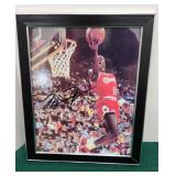 Framed photo 8x10 signed Michael Jordan