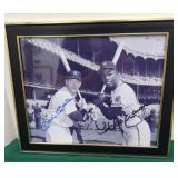 Framed photo 8x10 Mickey Mantle, Hank Aaron