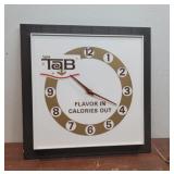 Tab soda advertising clock