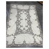 Gorgeous vintage tablecloth. Approx 5