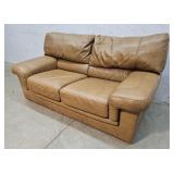 Leather loveseat 60"