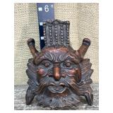 Carved Ceylon wooden wall hanging