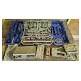 Tool kit, air fittings, staple gun