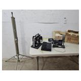 Projector, light, screen