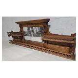 Victorian hanging shelf with mirror 55