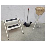 Step stool, shoe shiner, planter