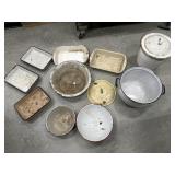 Big box of enamelware - needs cleaning