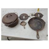 Cast iron pans, dampers