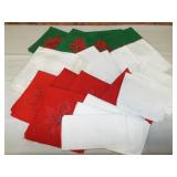 Linen napkins-embroidered and applique designs.