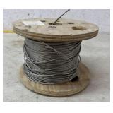 Spool of steel braided cable