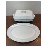 Ironstone J&G Meakin Hanley covers dish and