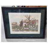 Large hunt print - breaking cover