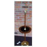 Mid Century Danish Modern Teak Wood Floor Lamp