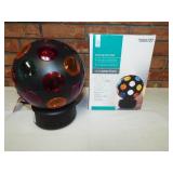 Spinning Disco ball by Home. 10.6" tall and 8"