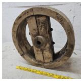Wooden pulley